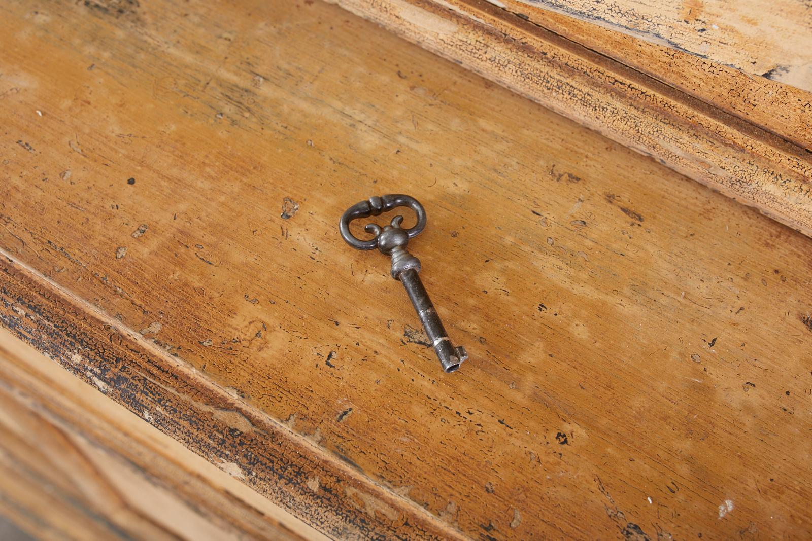 19th Century Country French Pine Barley Twist Bibliotheque Bookcase 6