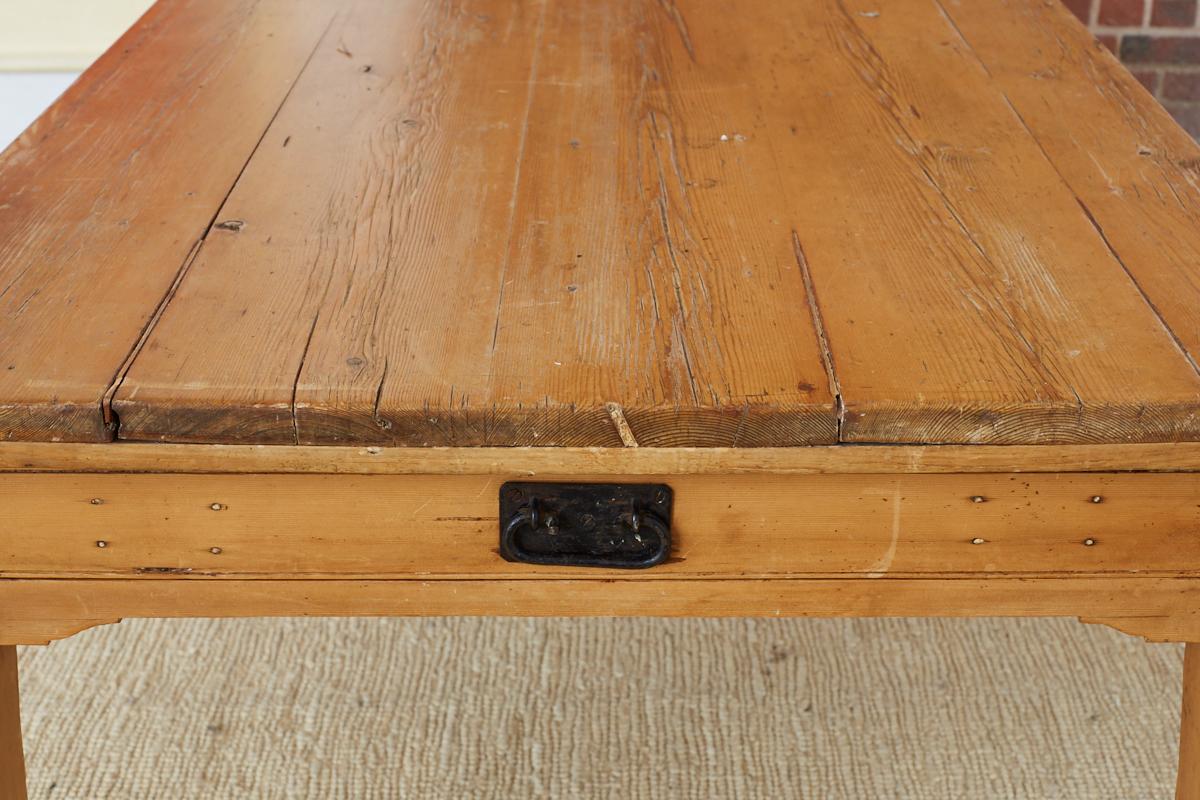 19th Century Country French Pine Farm Table 2