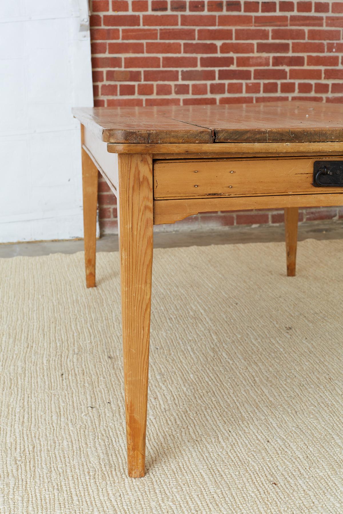 19th Century Country French Pine Farm Table 3