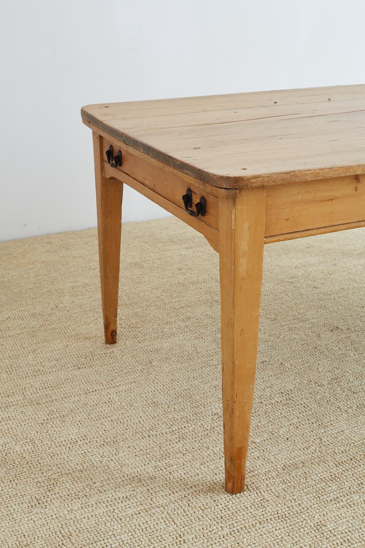 19th Century Country French Pine Farm Table 5