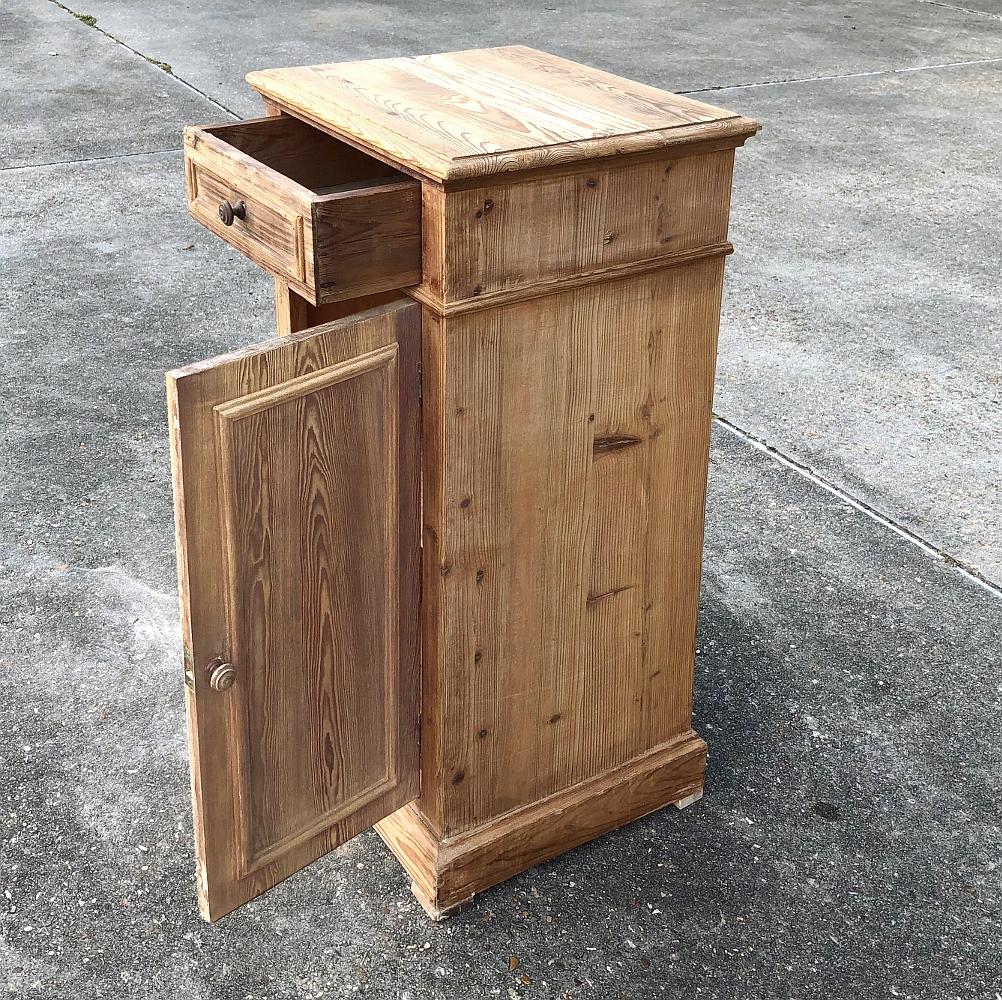 19th Century Country French Pine Nightstand 1