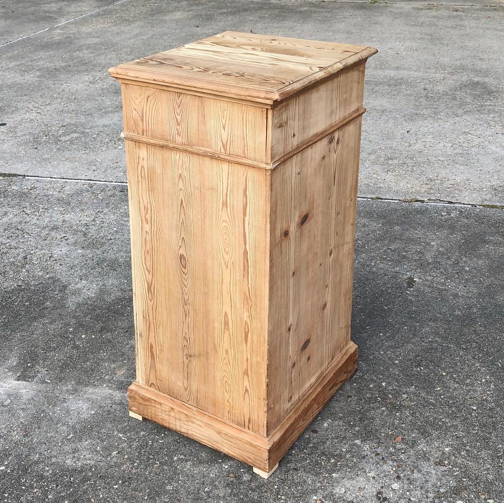 19th Century Country French Pine Nightstand 3