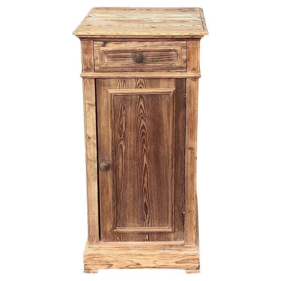19th Century Country French Pine Nightstand