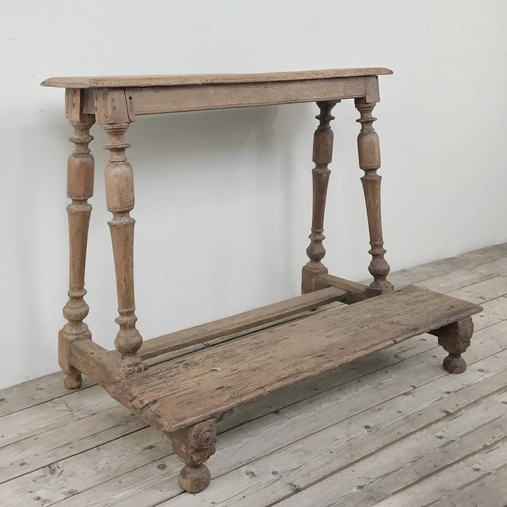 Rustic 19th Century Country French Prayer Bench