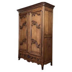 Antique 19th Century Country French Provincial Armoire, Wardrobe