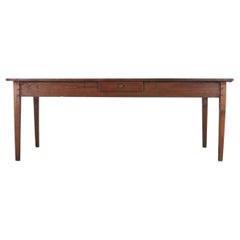 19th Century Country French Provincial Chestnut Farmhouse Table
