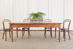 19th Century Country French Provincial Farmhouse Fruitwood Dining Table