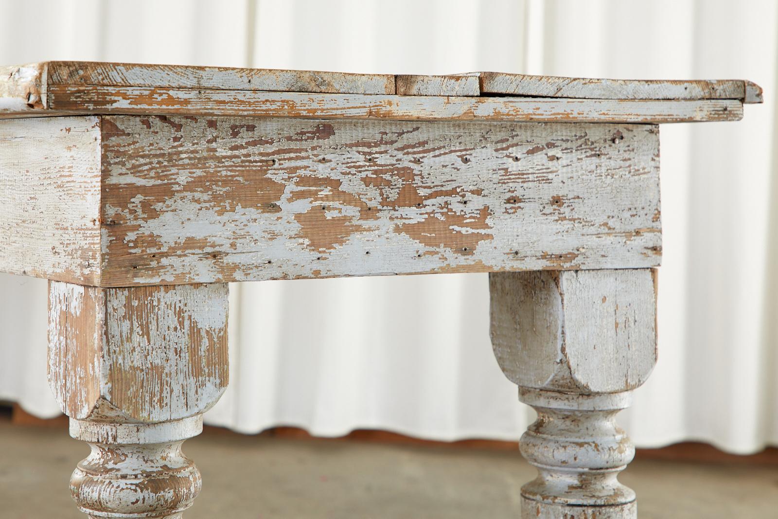 19th Century Country French Provincial Farmhouse Table 4