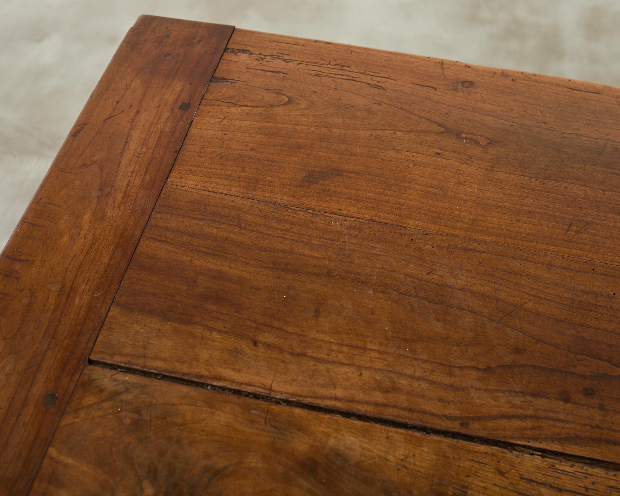 19th Century Country French Provincial Fruitwood Farmhouse Dining Table 5