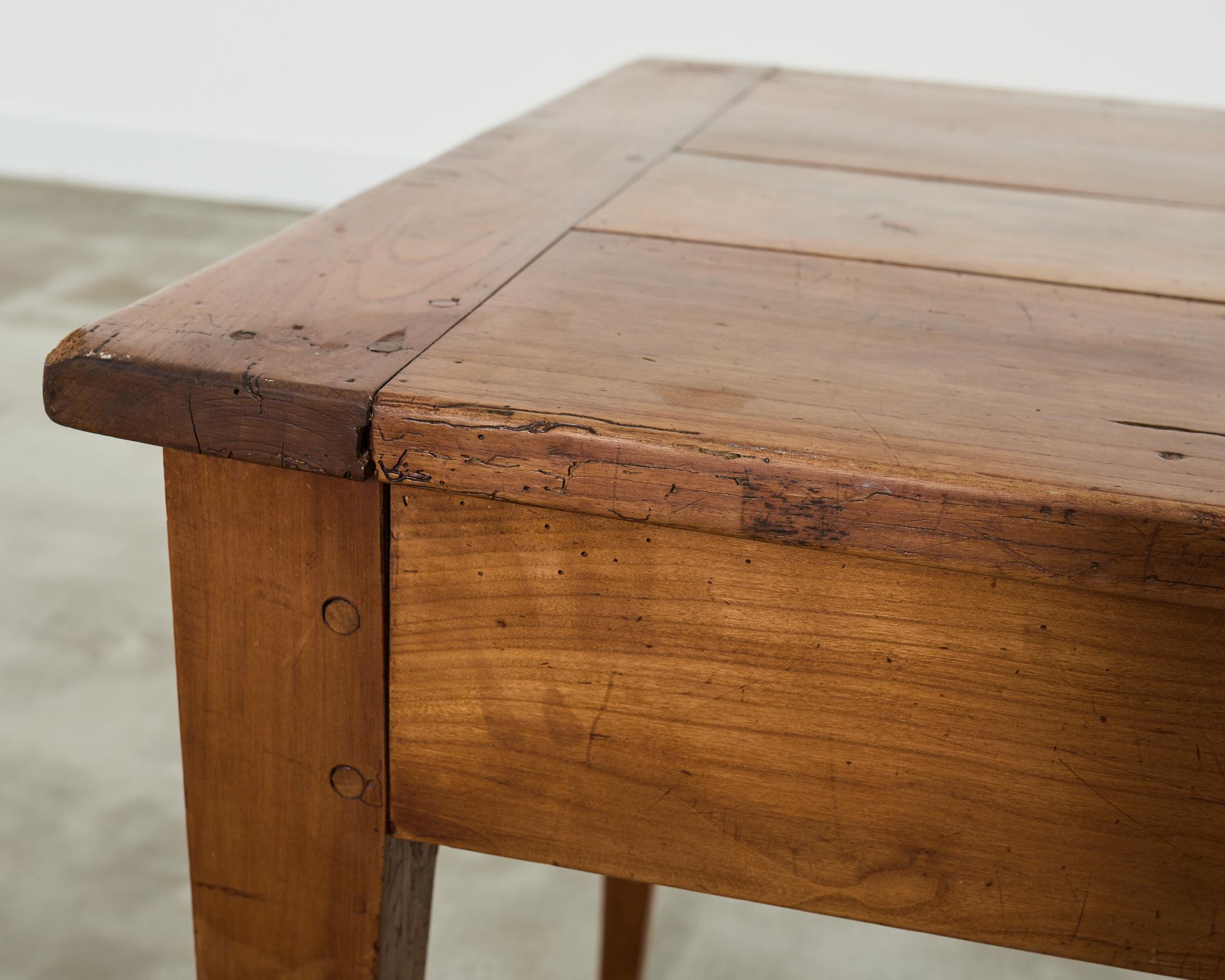 19th Century Country French Provincial Fruitwood Farmhouse Dining Table 4