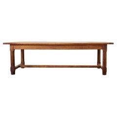 19th Century Country French Provincial Fruitwood Farmhouse Dining Table