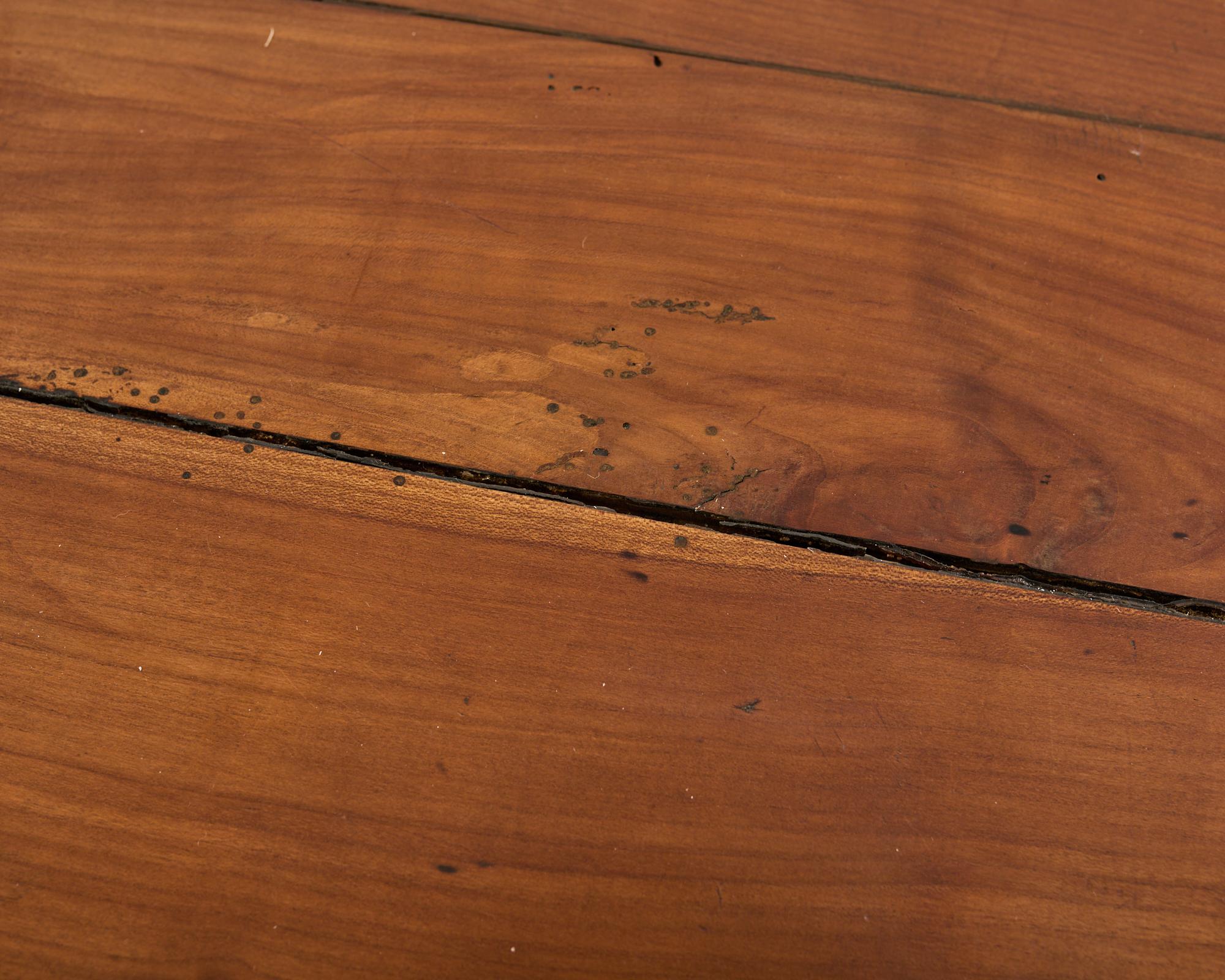 19th Century Country French Provincial Fruitwood Farmhouse Table For Sale 7