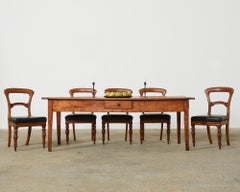 Table de ferme provinciale française du 19ème siècle