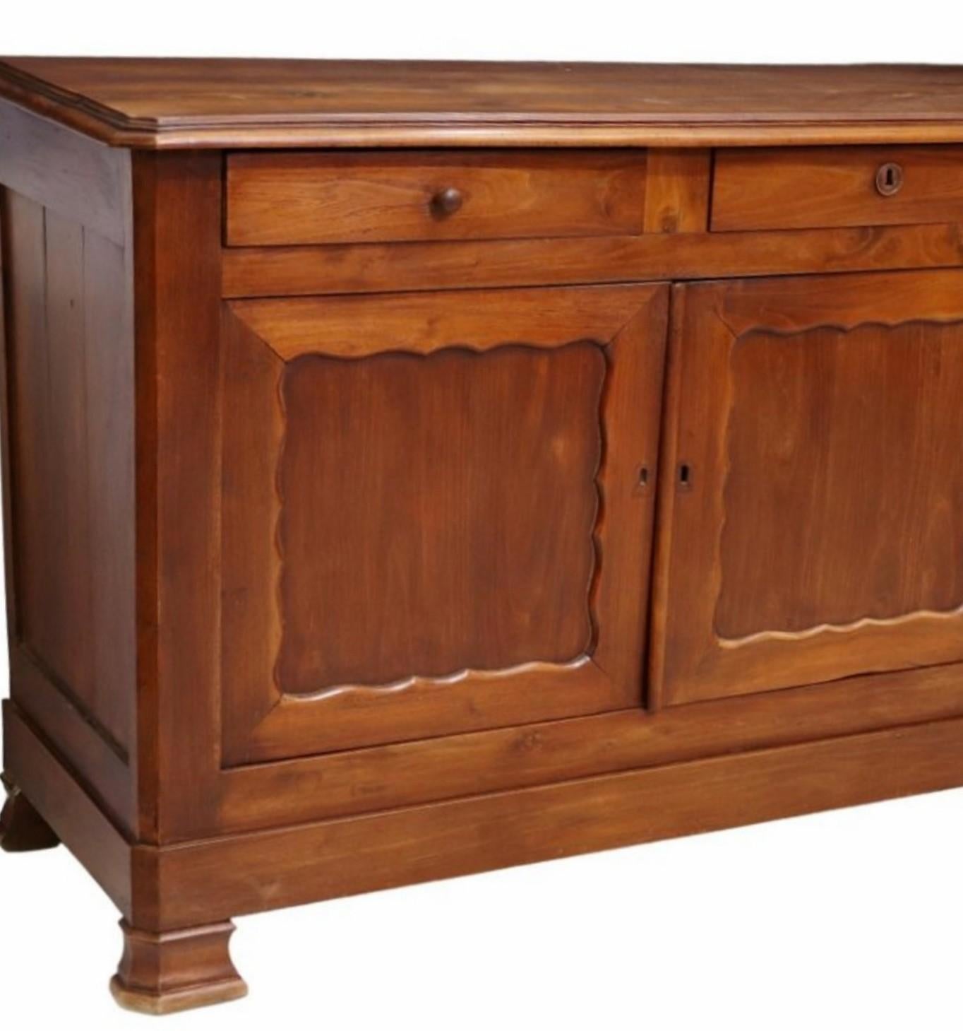 19th Century Country French Provincial Fruitwood Sideboard  6