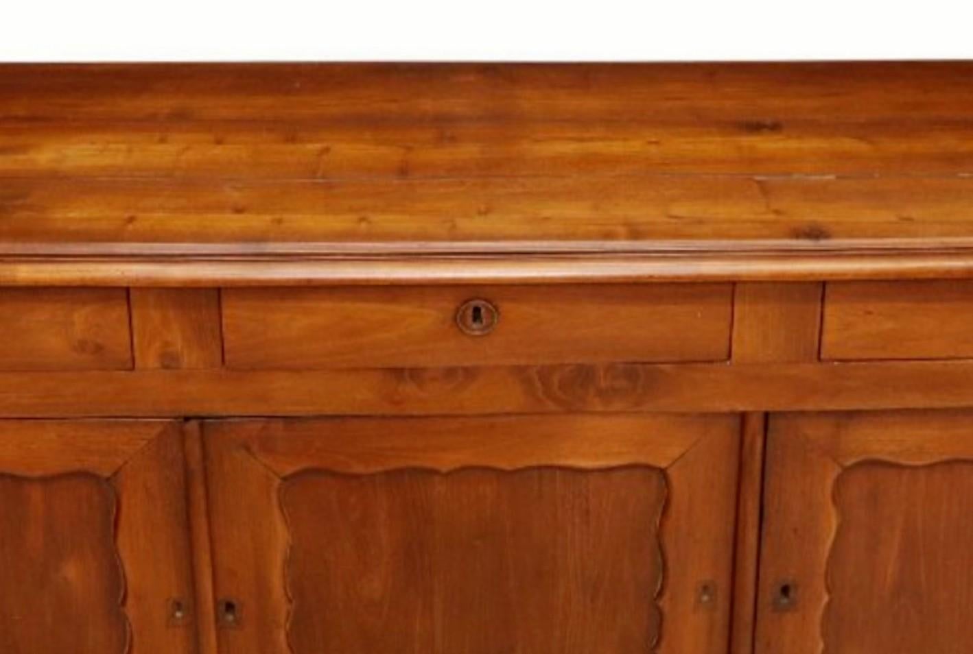 19th Century Country French Provincial Fruitwood Sideboard  2