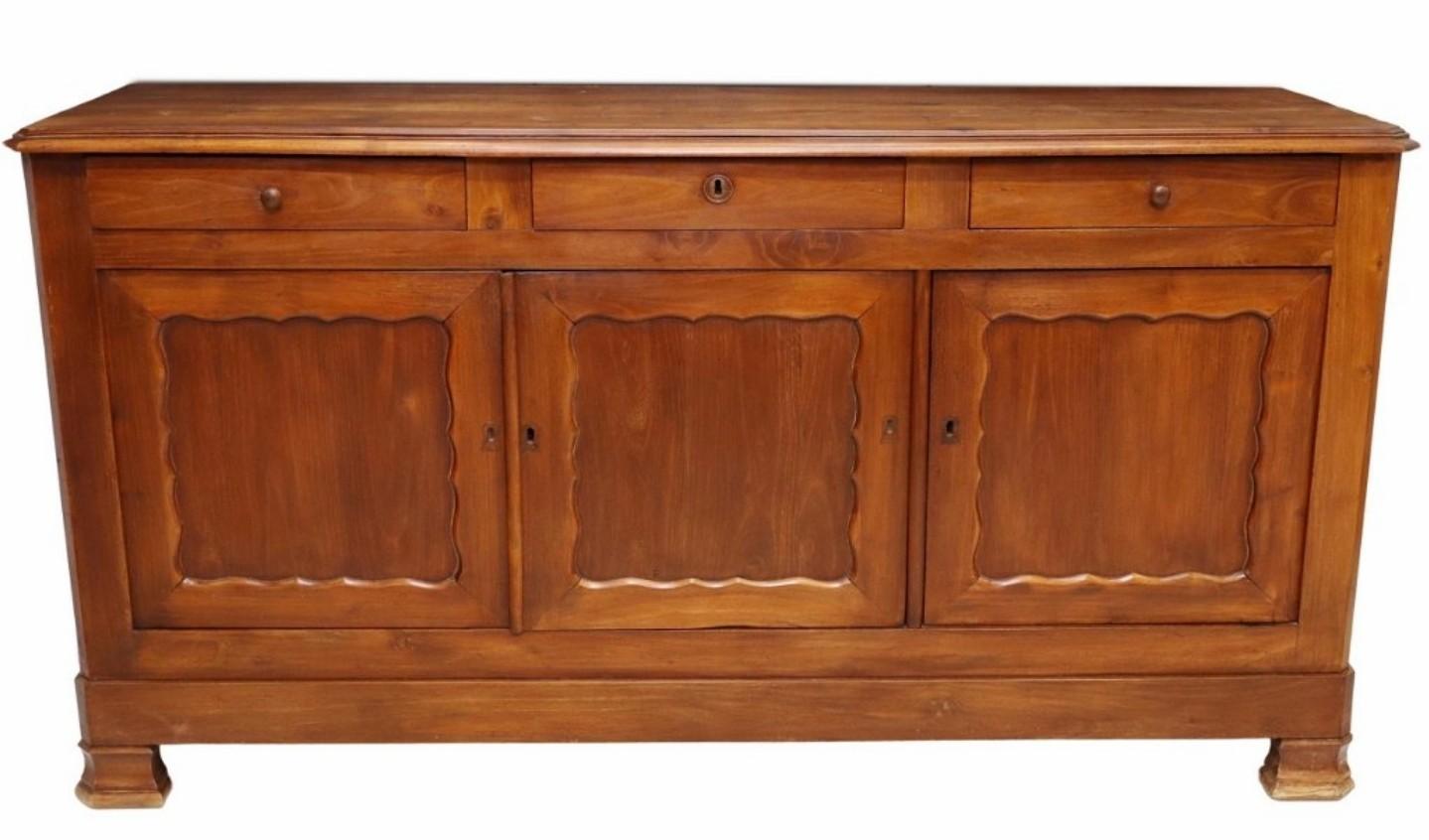 19th Century Country French Provincial Fruitwood Sideboard  5