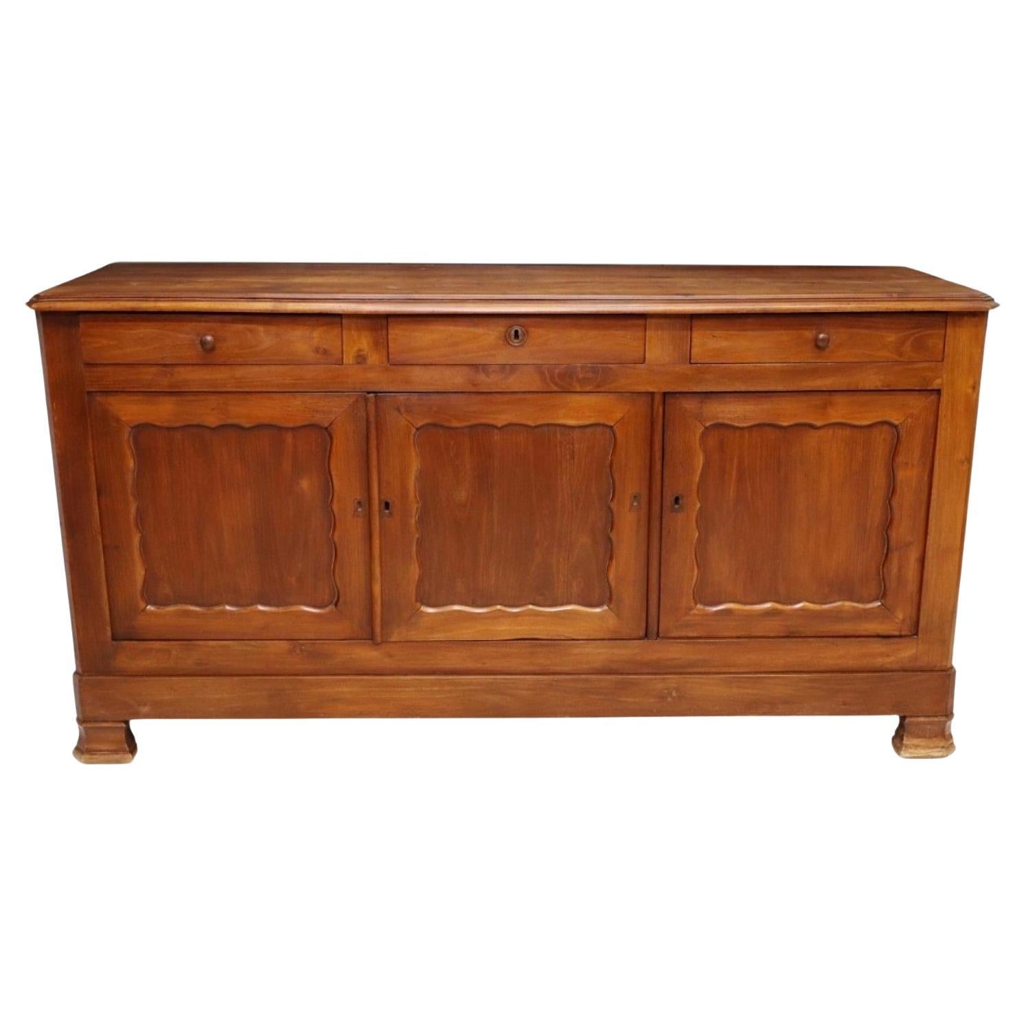 19th Century Country French Provincial Fruitwood Sideboard 