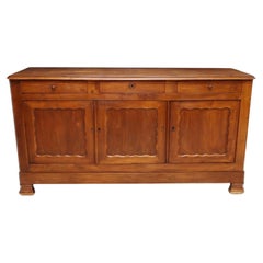 19th Century Country French Provincial Fruitwood Sideboard