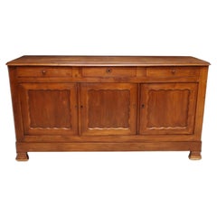 19th Century Country French Provincial Fruitwood Sideboard 