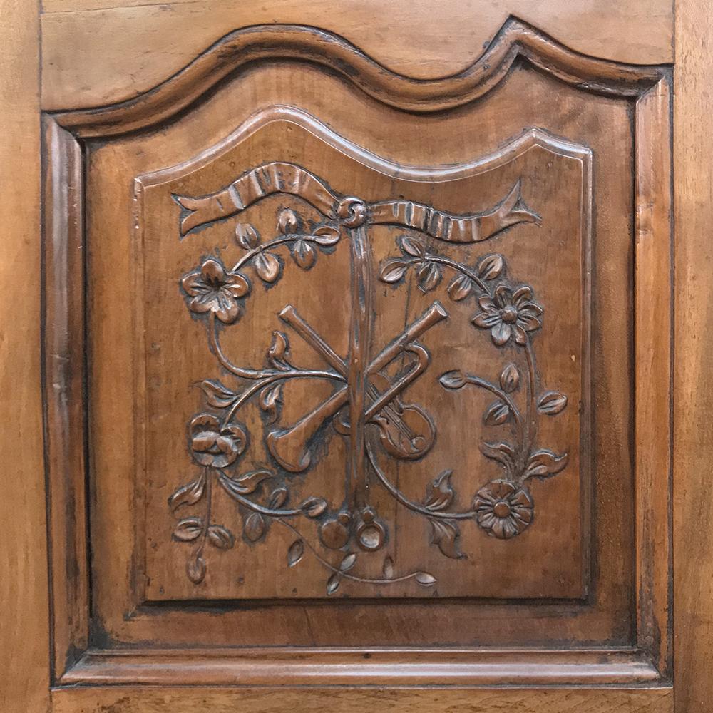 19th Century Country French Provincial Fruitwood Vitrine, Bookcase 8