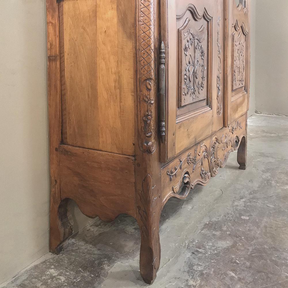 19th Century Country French Provincial Fruitwood Vitrine, Bookcase 9