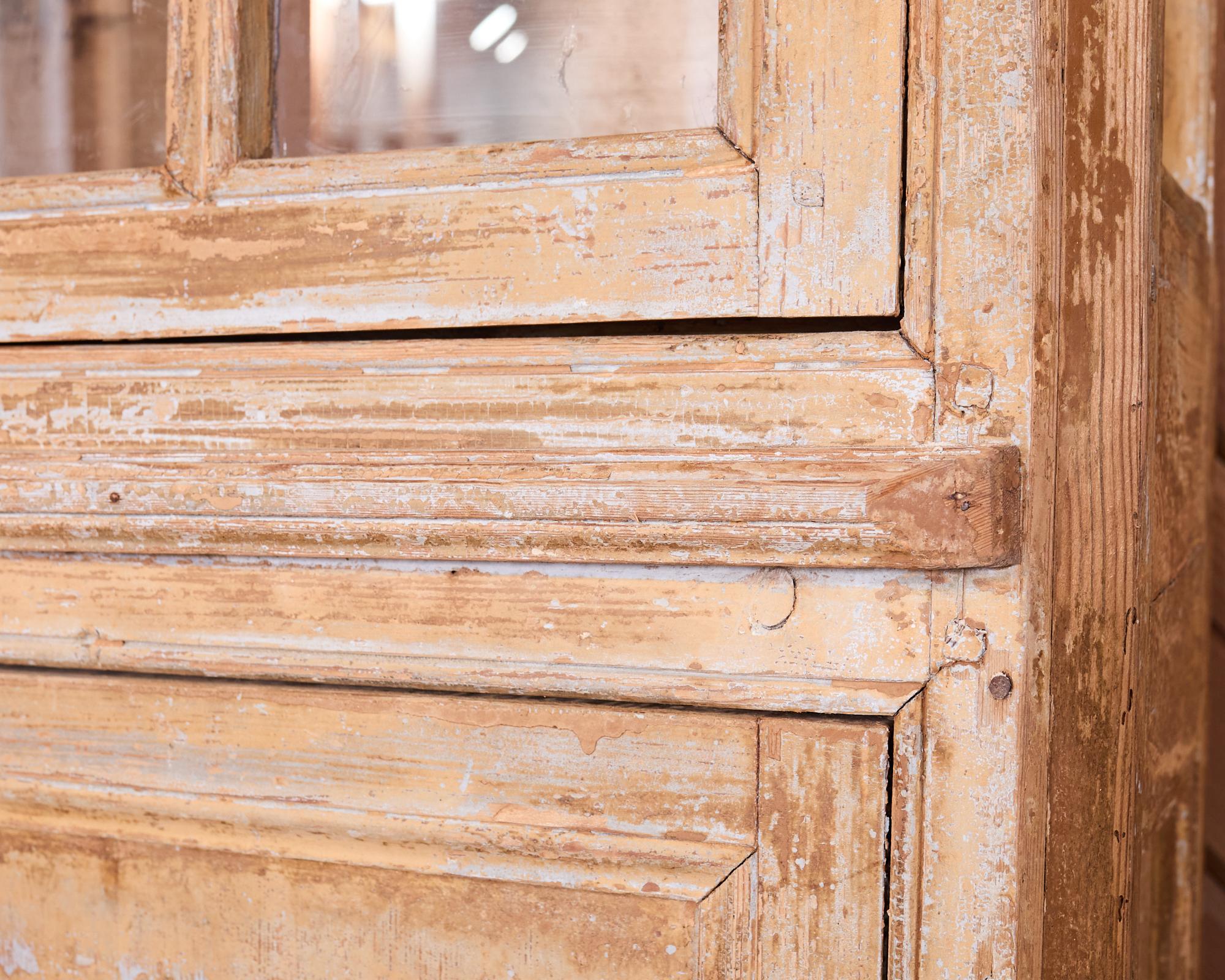 19th Century Country French Provincial Library Bookcase Cabinet 11
