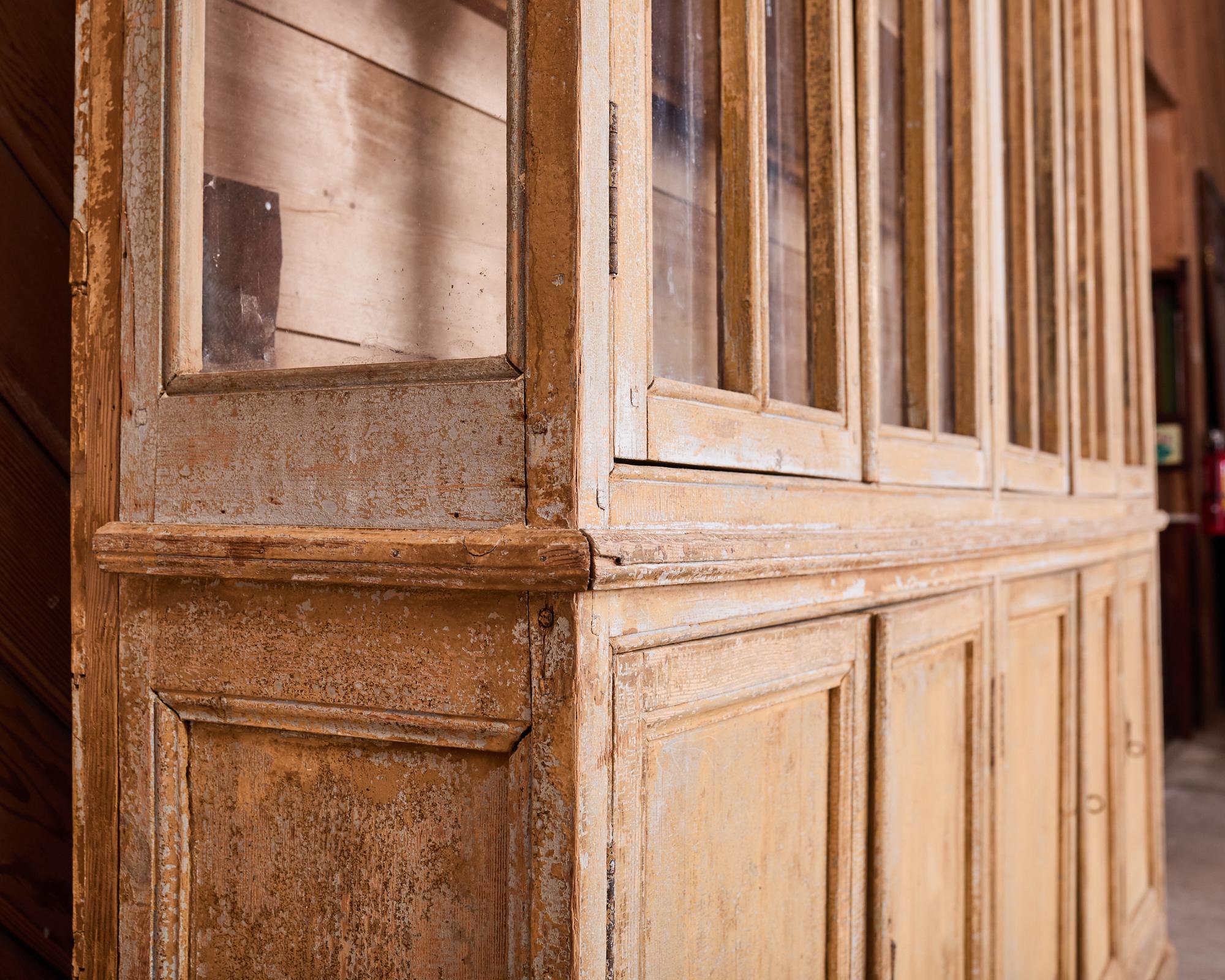 19th Century Country French Provincial Library Bookcase Cabinet 2