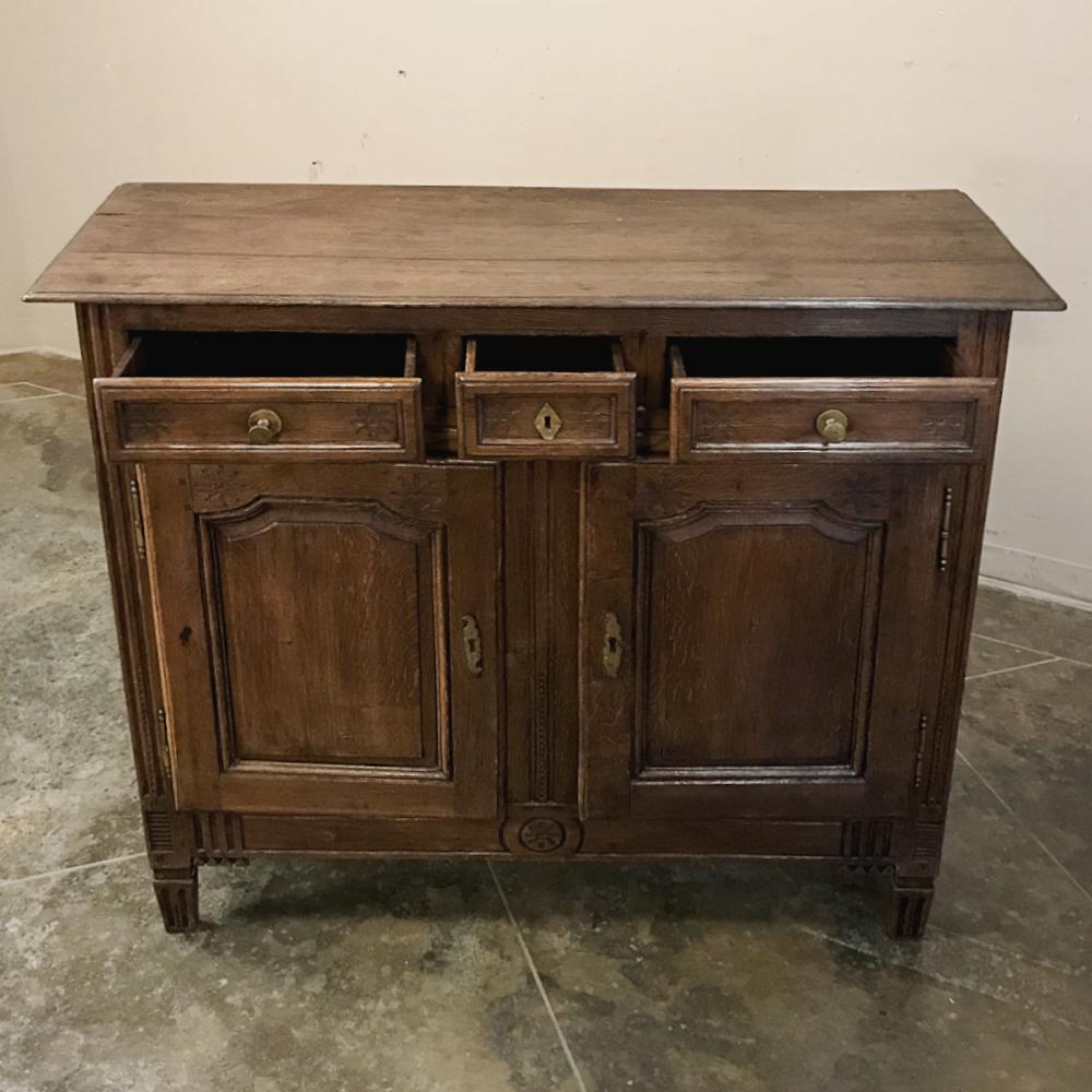 19th Century Country French Provincial Oak Buffet 1