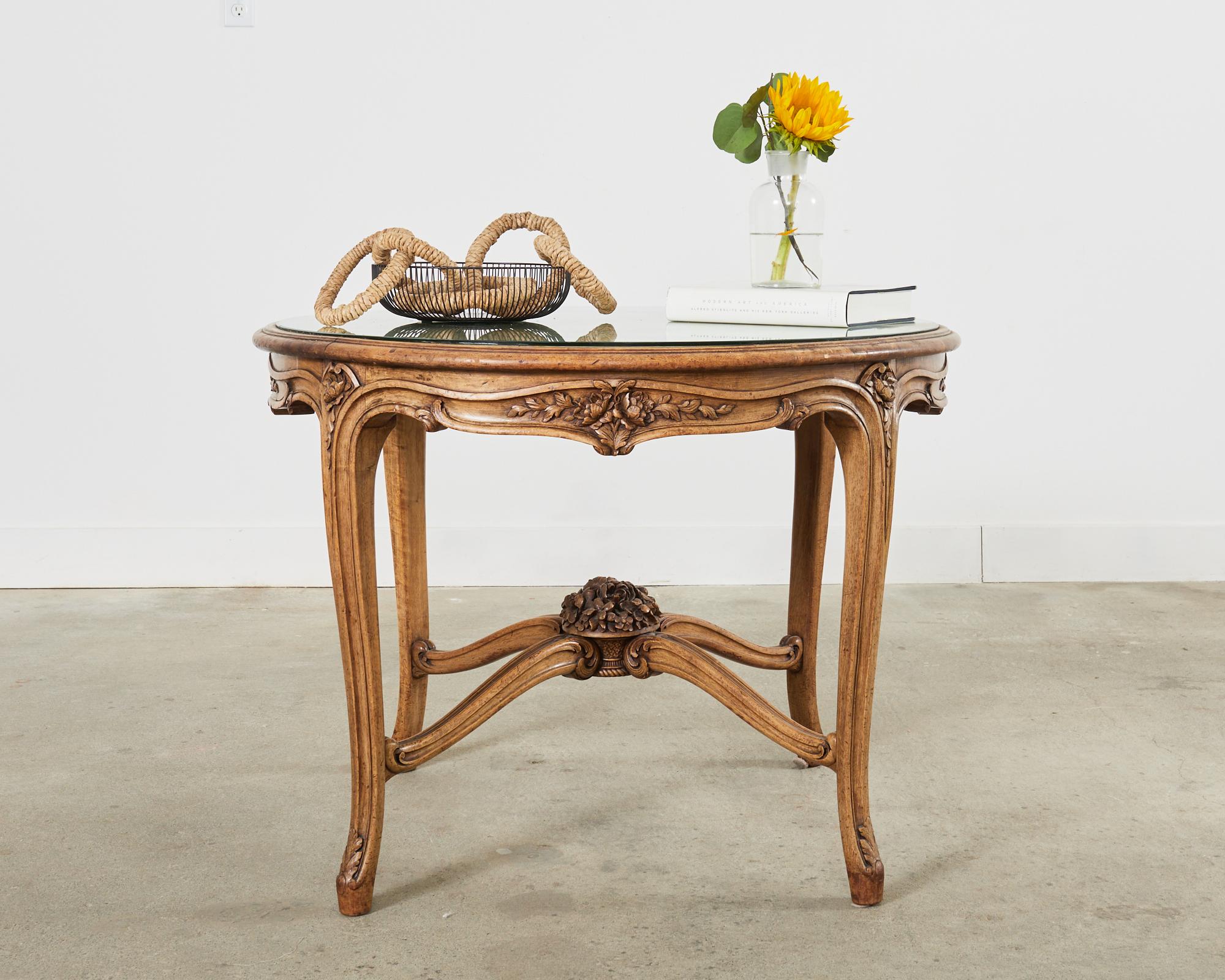 19th Century Country French Provincial Oak Center Table For Sale 7