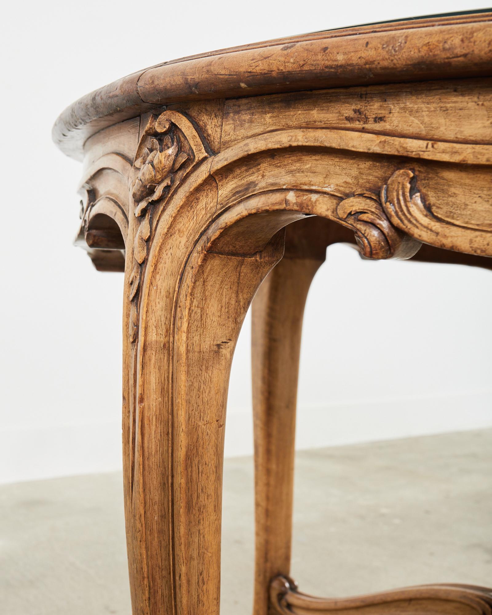 19th Century Country French Provincial Oak Center Table For Sale 8