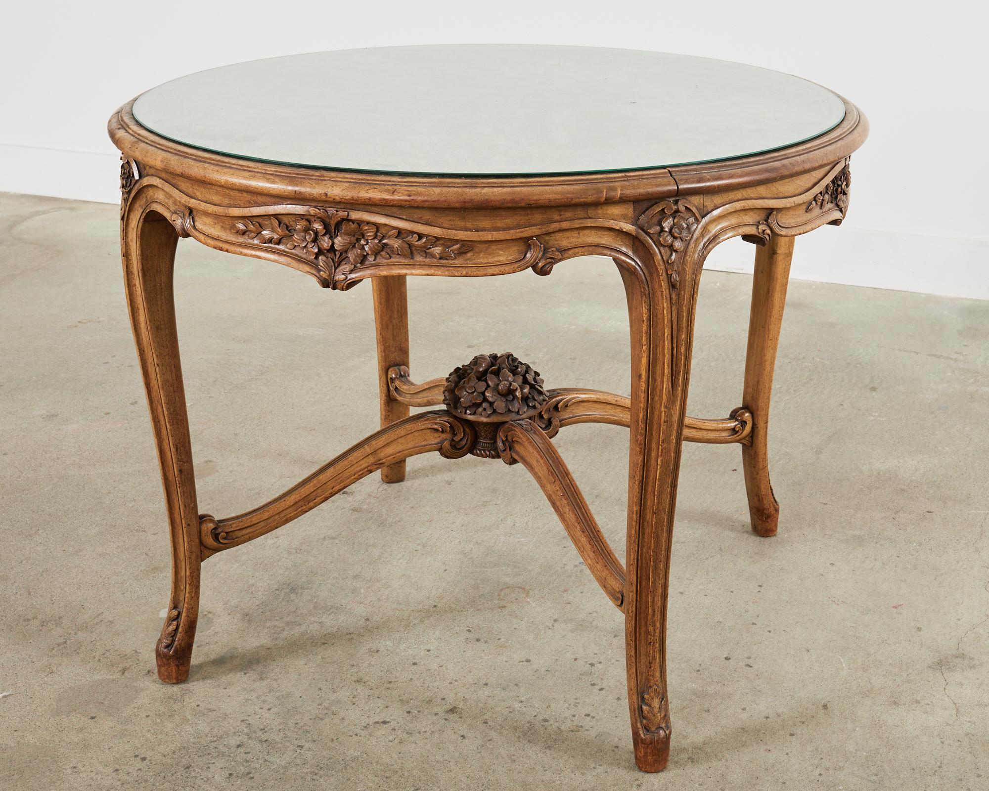 19th Century Country French Provincial Oak Center Table For Sale 11
