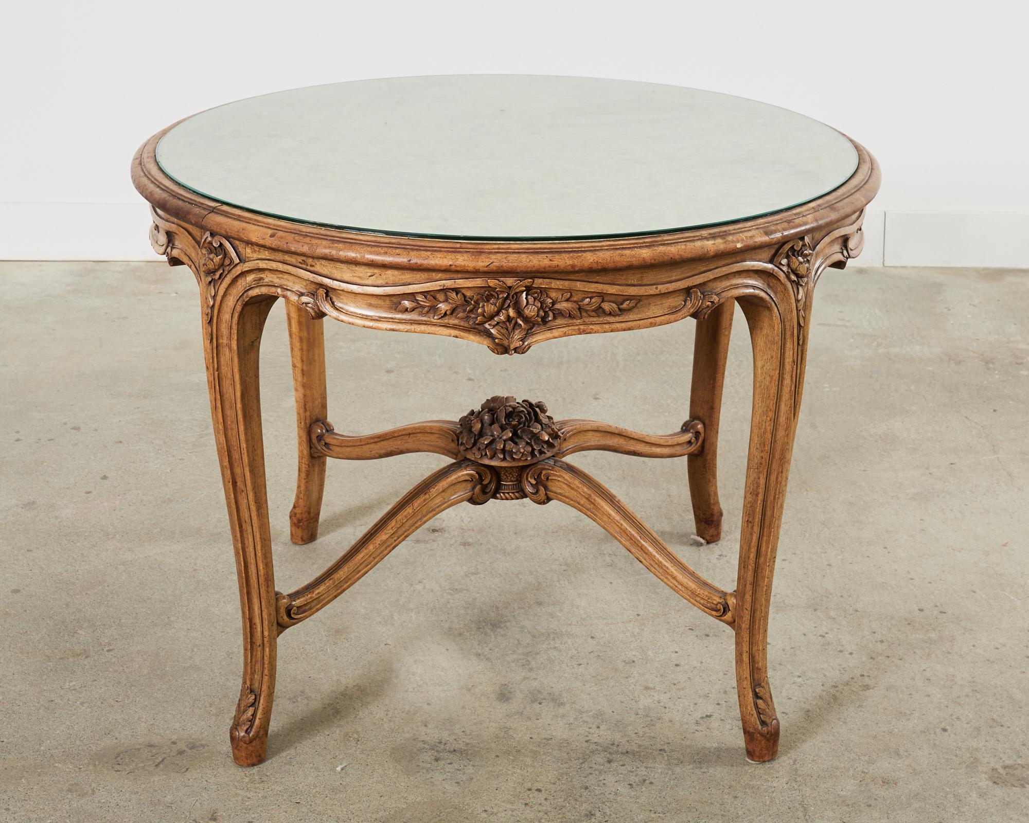 Hand-Crafted 19th Century Country French Provincial Oak Center Table For Sale