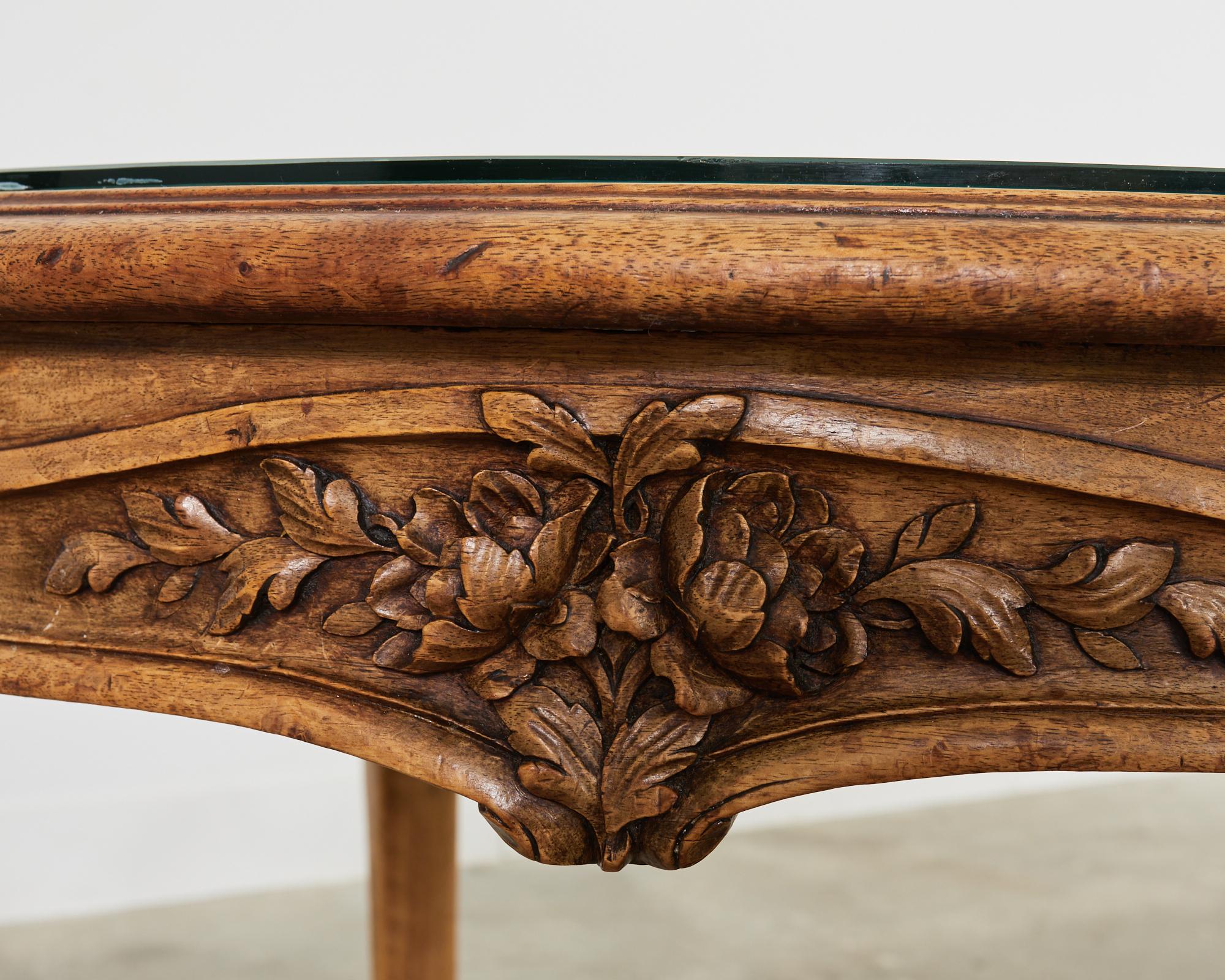 19th Century Country French Provincial Oak Center Table For Sale 4