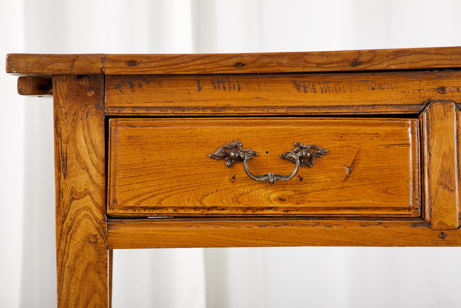 19th Century Country French Provincial Pine Console Table 4