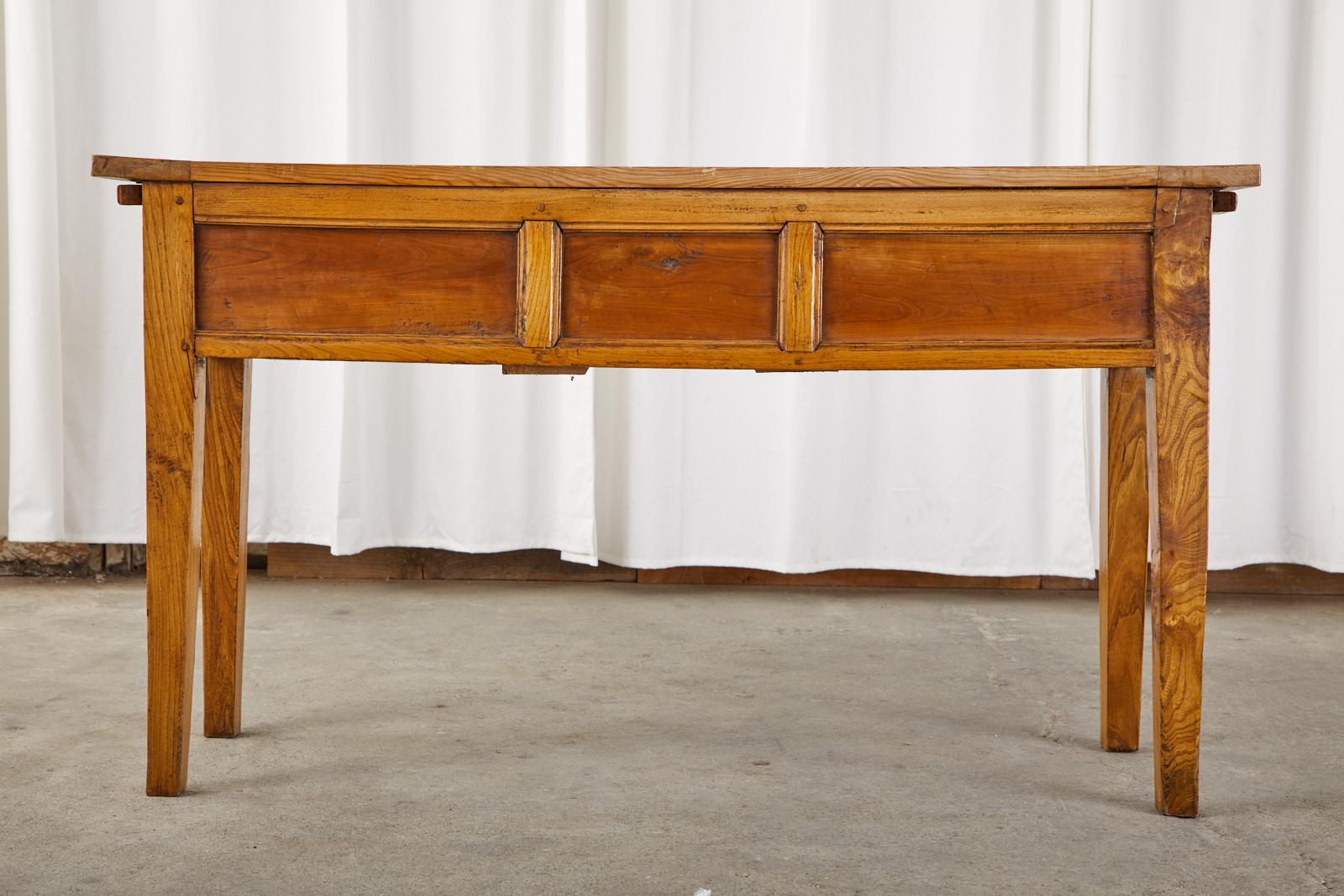 19th Century Country French Provincial Pine Console Table 13