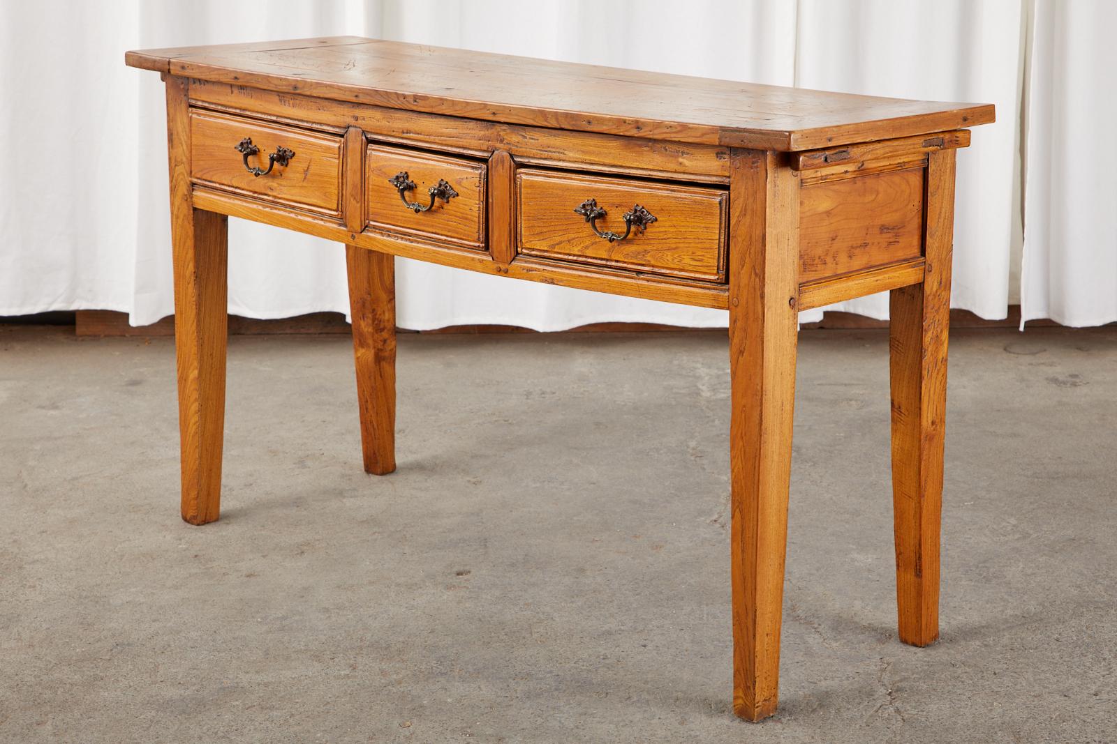 console table pine