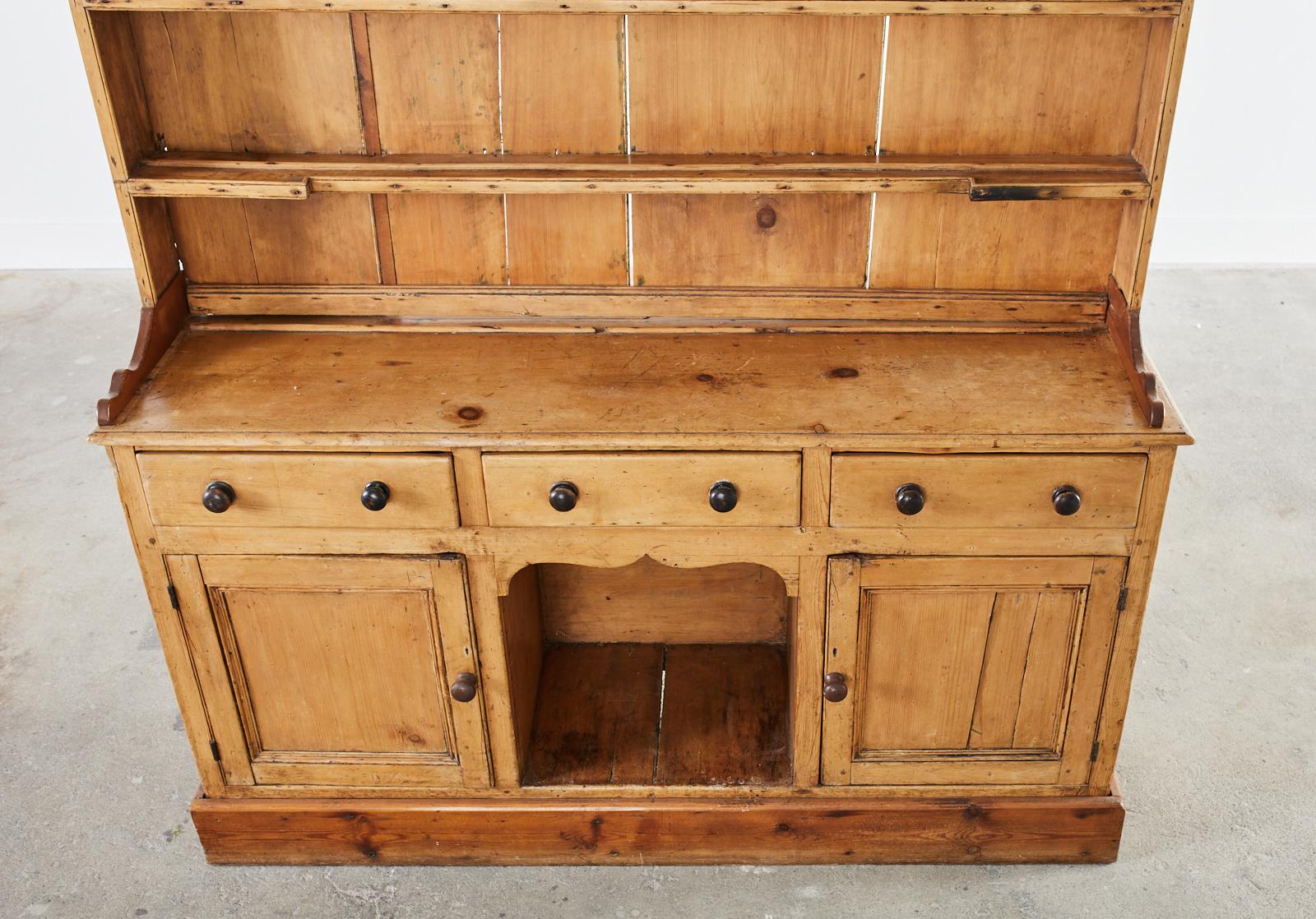 19th Century Country French Provincial Pine Farmhouse Cupboard 1