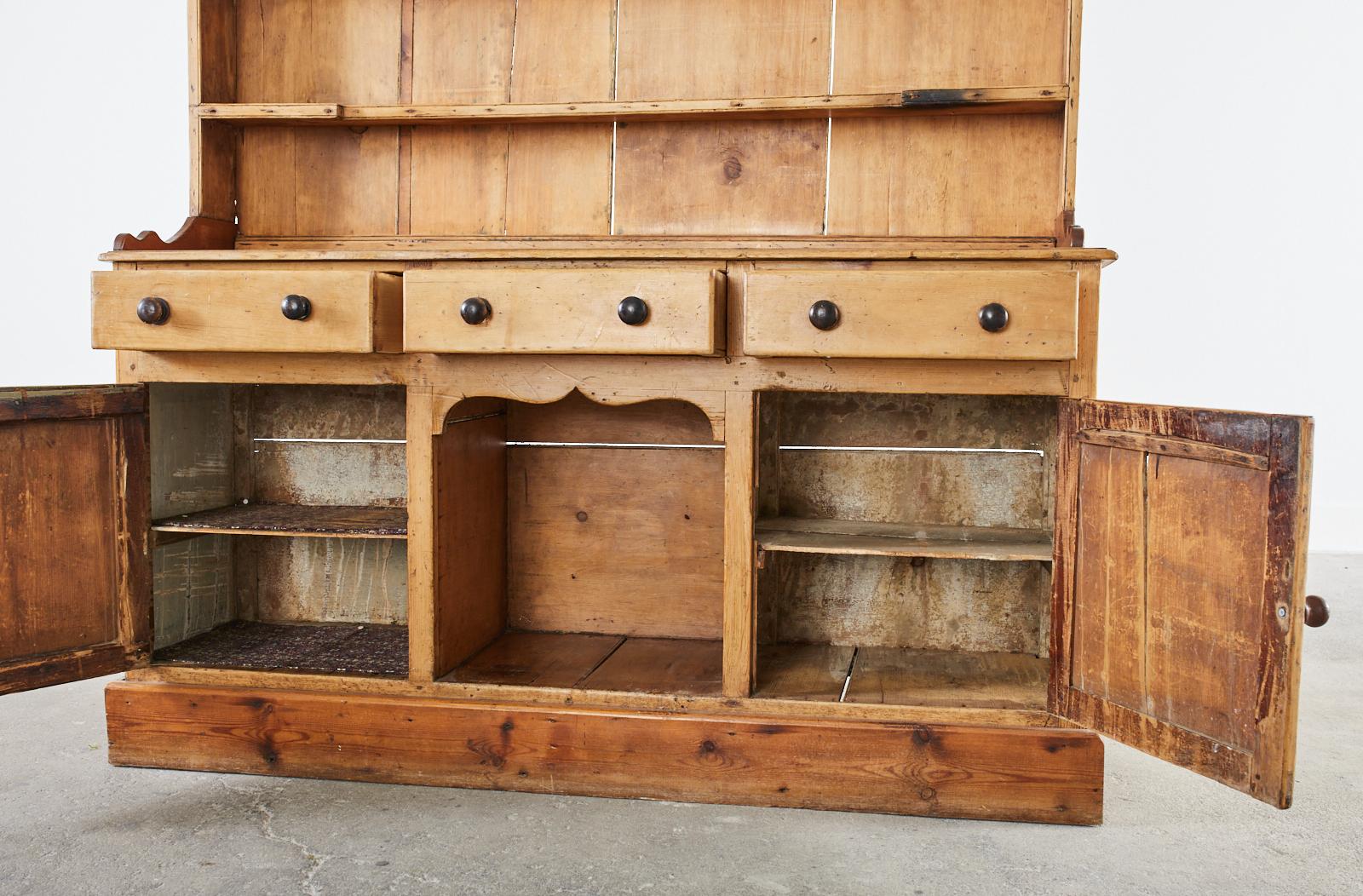 19th Century Country French Provincial Pine Farmhouse Cupboard 3