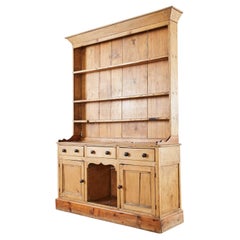 19th Century Country French Provincial Pine Farmhouse Cupboard
