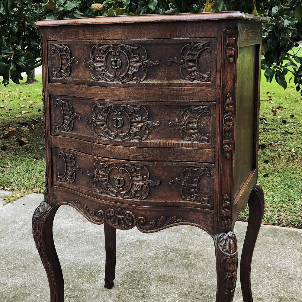 Hand-Carved 19th Century Country French Regence Commode