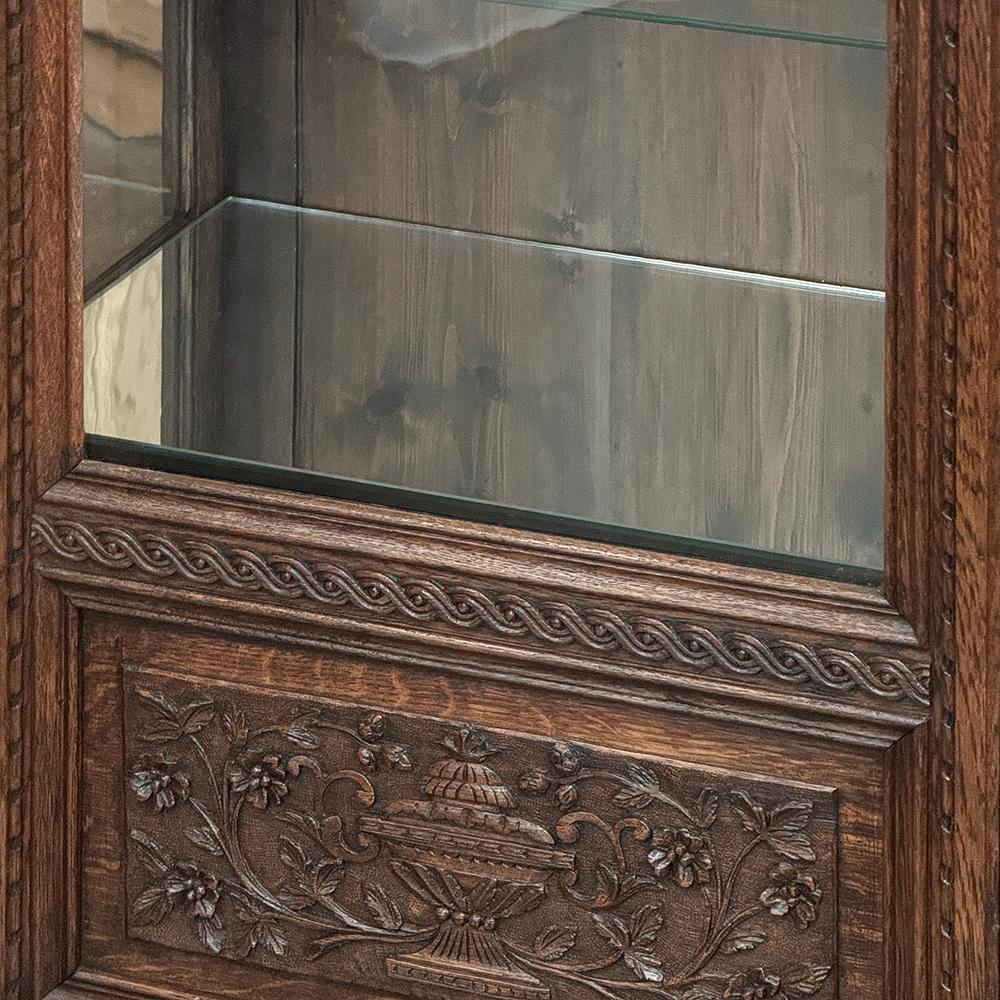 19th Century Country French Regence Vitrine ~ Curio Cabinet For Sale 7