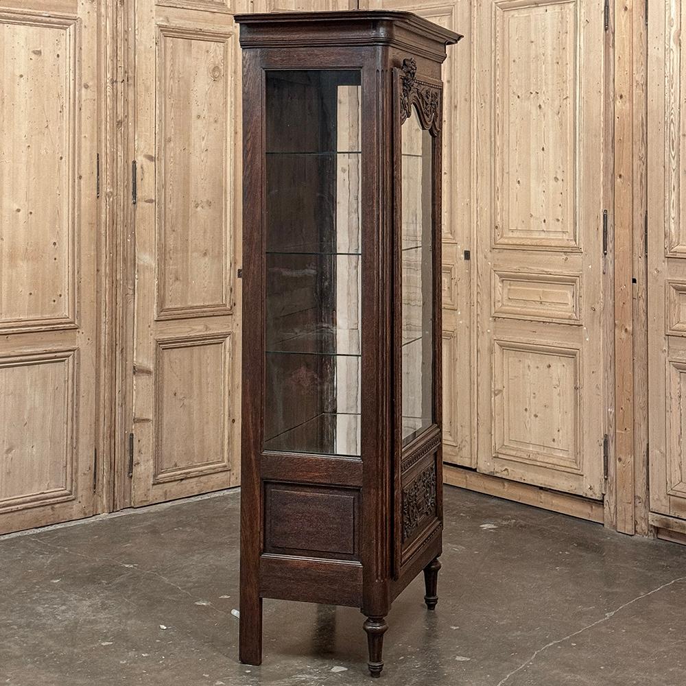 19th Century Country French Regence Vitrine ~ Curio Cabinet For Sale 8
