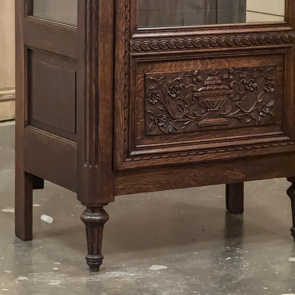 19th Century Country French Regence Vitrine ~ Curio Cabinet For Sale 1