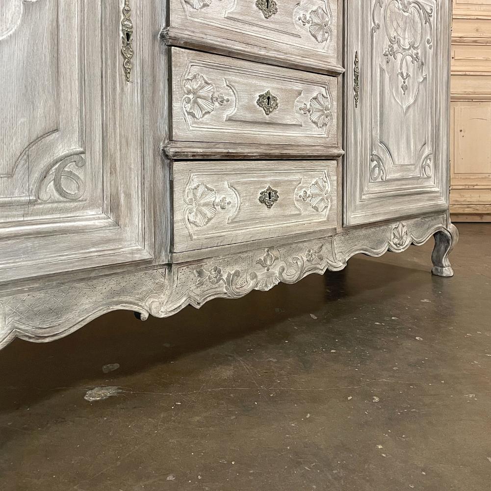 19th Century Country French Regence Whitewashed Buffet 3