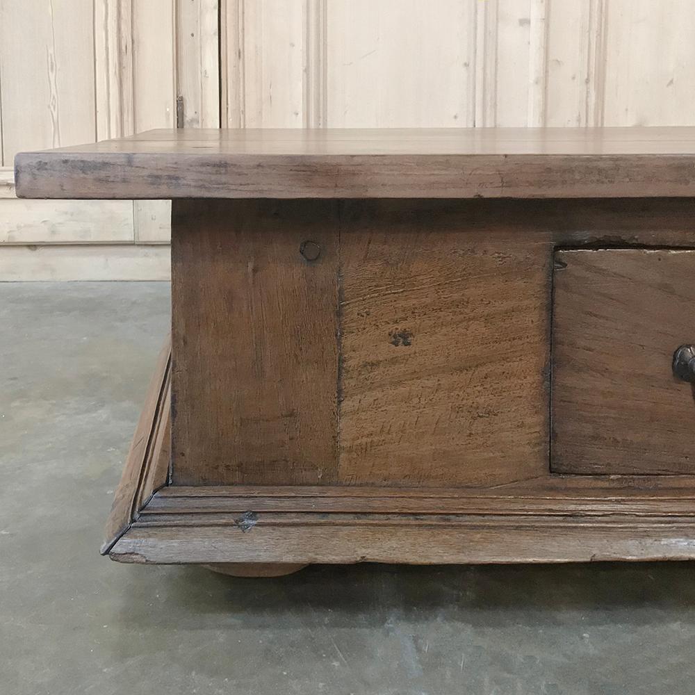 18th Century Country French Rustic Coffee Table 1