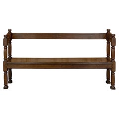 19th Century Country French Rustic Hall Bench