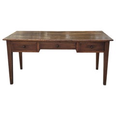 19th Century Country French Rustic Oak Desk