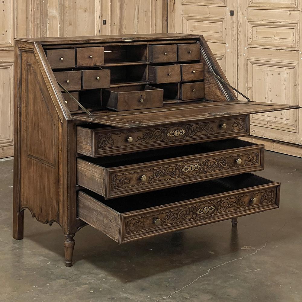 19th Century Country French Secretary ~ Desk In Good Condition For Sale In Dallas, TX