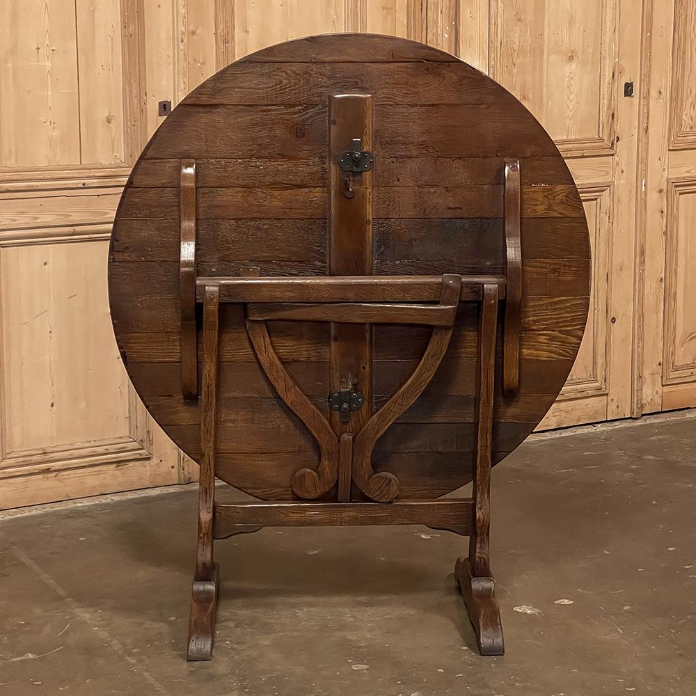 19th Century Country French Tilt-Top Wine Tasting Table 10