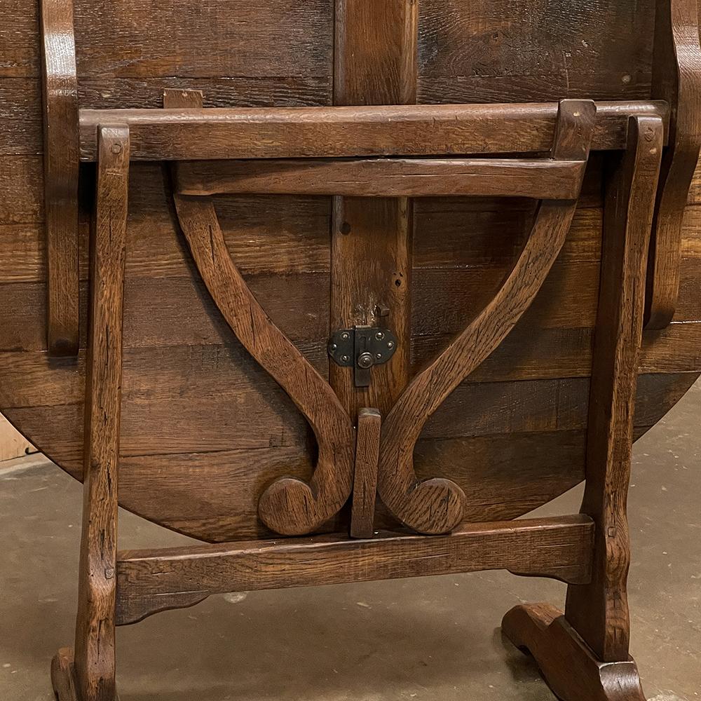 19th Century Country French Tilt-Top Wine Tasting Table 11